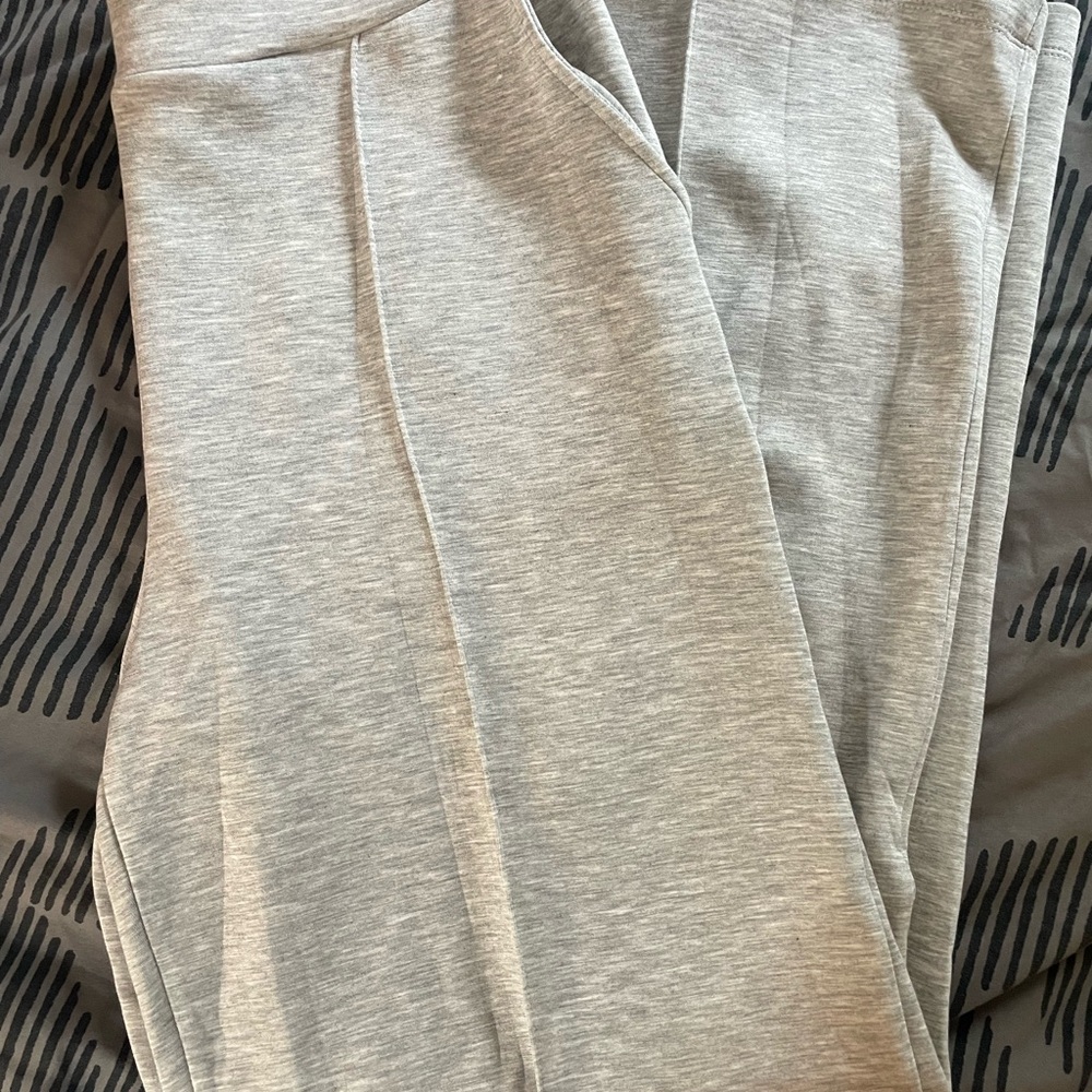Gray Heather Joggers with Soft Jersey Texture